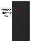Arquivo de Madeira para Pasta Suspensa com 4 Gavetas – MDP PRETO – 26035 GSA MÓVEIS 14