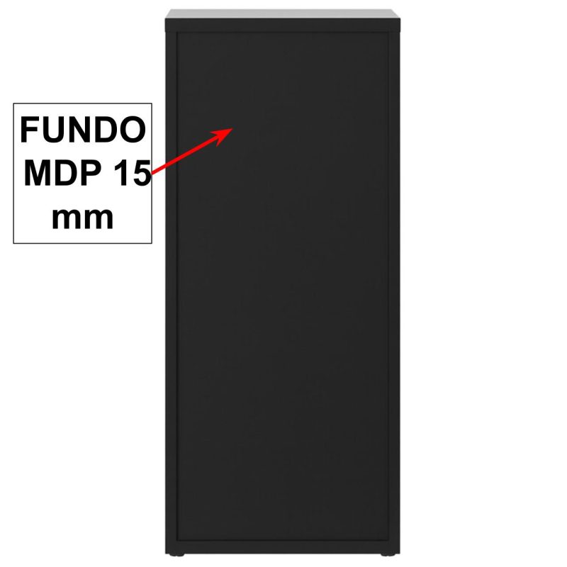 Arquivo de Madeira para Pasta Suspensa com 4 Gavetas – MDP PRETO – 26035 GSA MÓVEIS 6