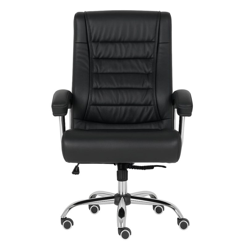 Poltrona LUXO IMPORTADA Concha Dupla Syncron – Couríssimo Preto – 30017 GSA MÓVEIS 3