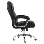 Poltrona LUXO IMPORTADA Concha Dupla Syncron – Couríssimo Preto – 30017 GSA MÓVEIS 12