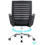 Cadeira para Escritório Tela OZY com Braço – Cor Preta – 30055 GSA MÓVEIS 11