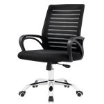 Cadeira para Escritório Tela OZY com Braço – Cor Preta – 30055 GSA MÓVEIS 12
