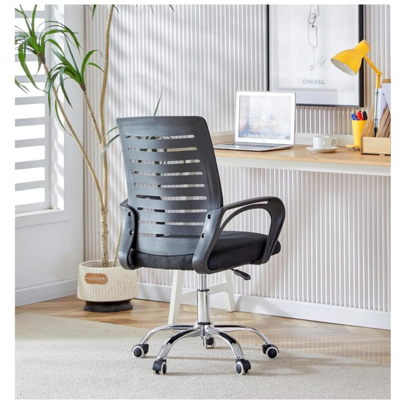 Cadeira para Escritório Tela OZY com Braço – Cor Preta – 30055 GSA MÓVEIS 8