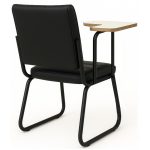 Poltrona Universitária TRIX Estofada com Prancheta Fixa – Corino Preto – 35121 GSA MÓVEIS 12